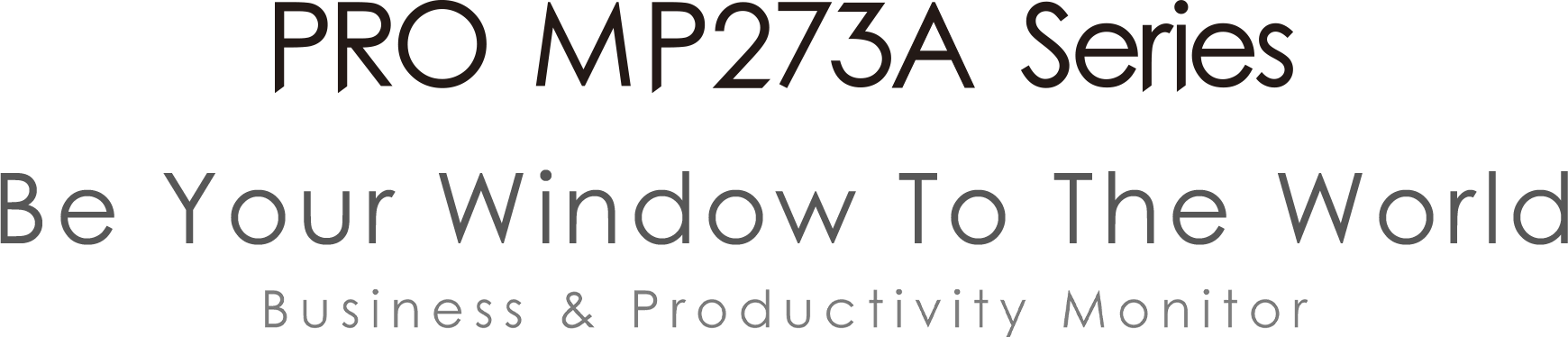 PRO MP273A BUSINESS PRODUCTIVITY MONITOR